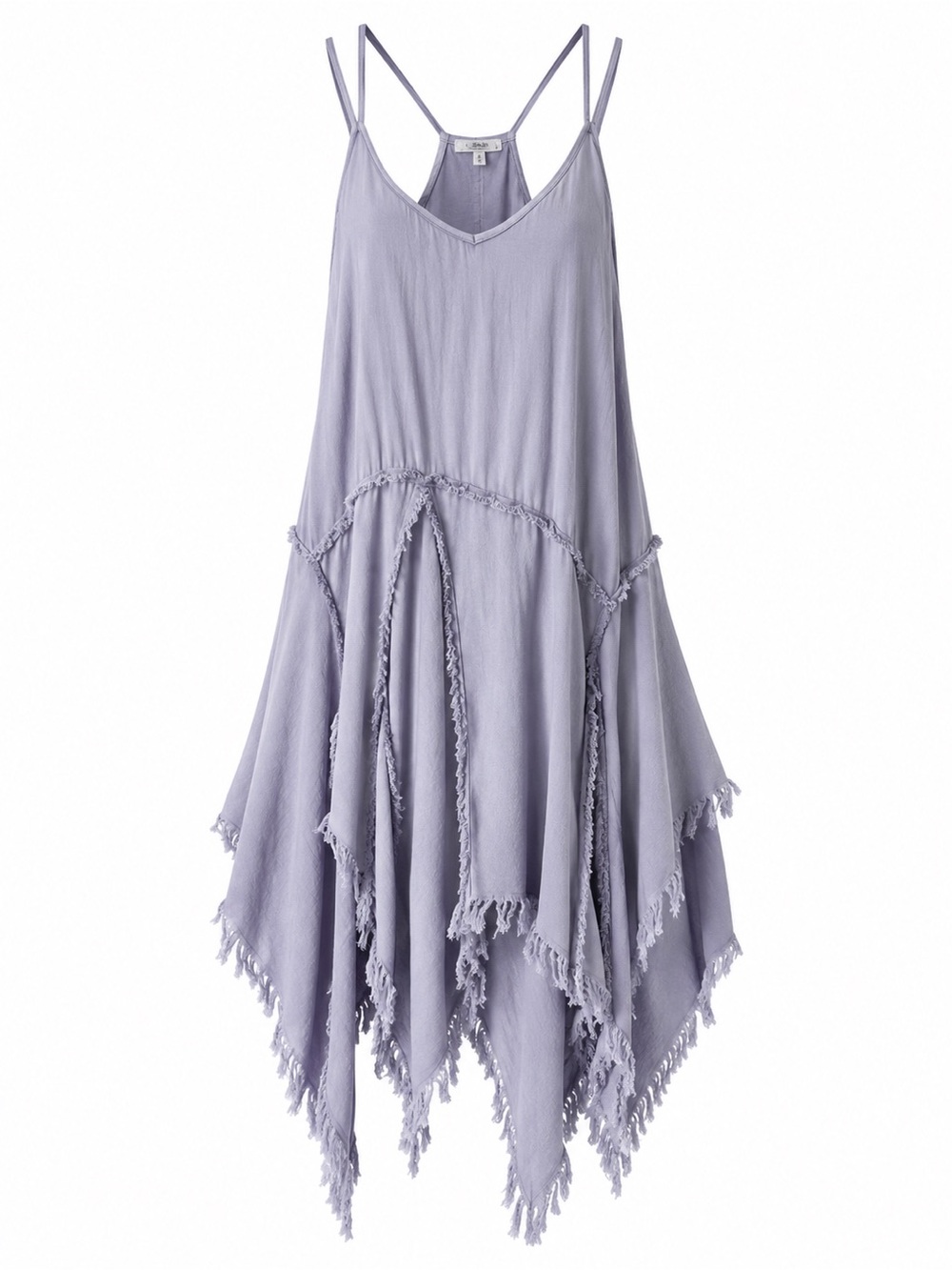 Free People Tattered Up Shred Slip Dress in Lavender | Size XS